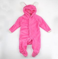 Cartoon Coral Fleece Baby Romper Costume