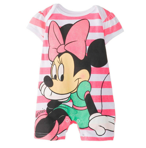 Mikey Minnie Cartoon Baby Romper