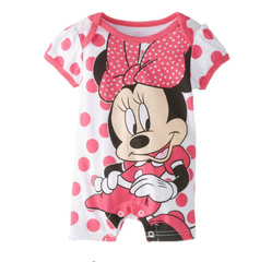 Mikey Minnie Cartoon Baby Romper