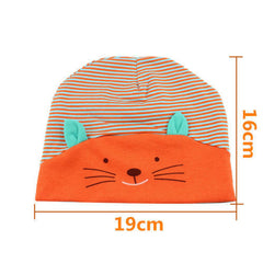 Lovely Cat Stripe Beanie Winter Toddler Hat