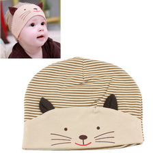 Lovely Cat Stripe Beanie Winter Toddler Hat