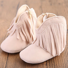 Pre-walker Solid Fringe Shoes