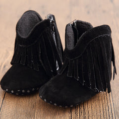 Pre-walker Solid Fringe Shoes