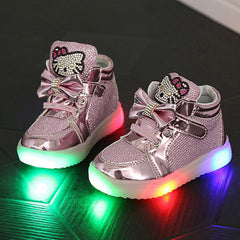 Fashion Hook Loop Led Shoes