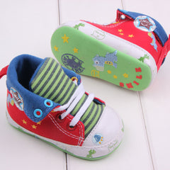 Cute Cartoon Printed Baby Kids High Shoes