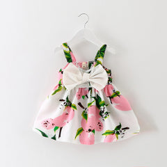 Lemon Print Baby Girls Clothes Slip