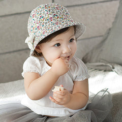 Bucket Sunshade Floral Baby Hat