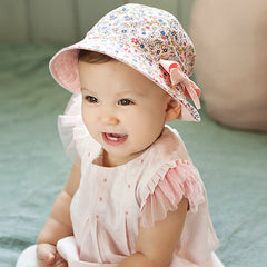 Bucket Sunshade Floral Baby Hat