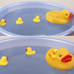 Floating Squeaky Yellow Rubber Ducks Baby Toy