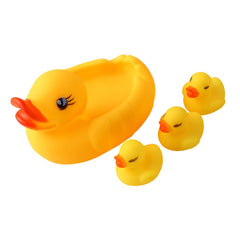 Floating Squeaky Yellow Rubber Ducks Baby Toy