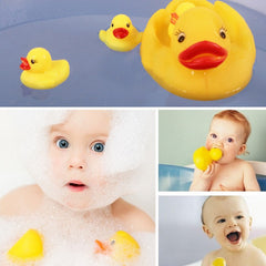 Floating Squeaky Yellow Rubber Ducks Baby Toy