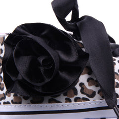 Floral Leopard Sequin Infant Shoes