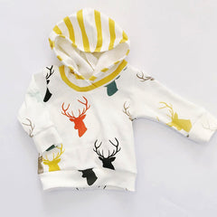 Cute Animals Cotton Hooded Top