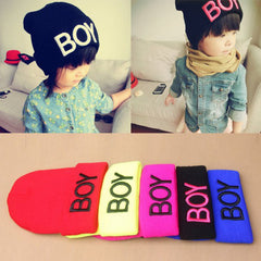 Boy Winter Warm Woolen Skull Hat