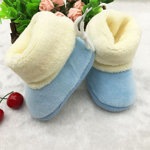 Newborn Baby Flock Warm Pre-walker Shoes