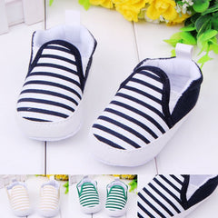 Fashion Striped Canvas Baby Shoes