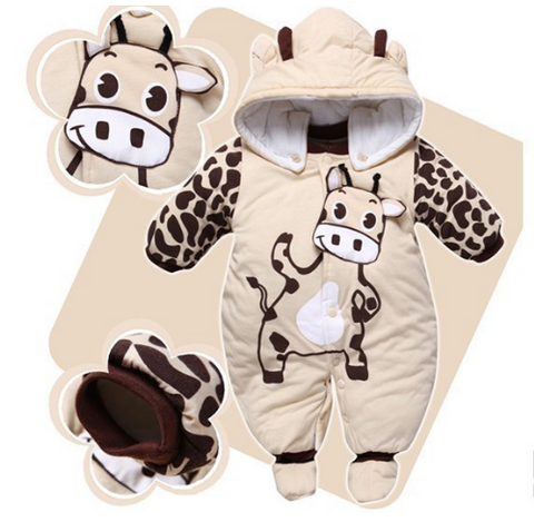 Jumpsuit + Hat + Shoes Animal Style Hooded Baby Rompers