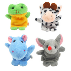 Baby Finger Puppet Cartoon Animal Plush Toys